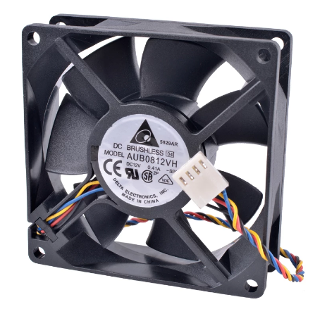 Original DELTA AUB0812VH Cooling Fan 12V 0.41A 4.92W 4wires AUB0812VH Fans